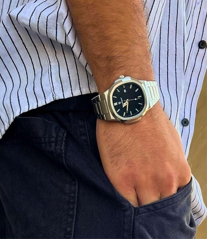 Luxury Stainless Steel Analog Watch for Men | Premium Look, Waterproof, Stylish & Durable Design