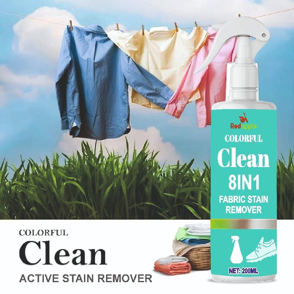 “Power Clean™ Fabric Stain Remover – Removes Tough Stains Instantly (Pack of 2)” 400ml - All in one shop