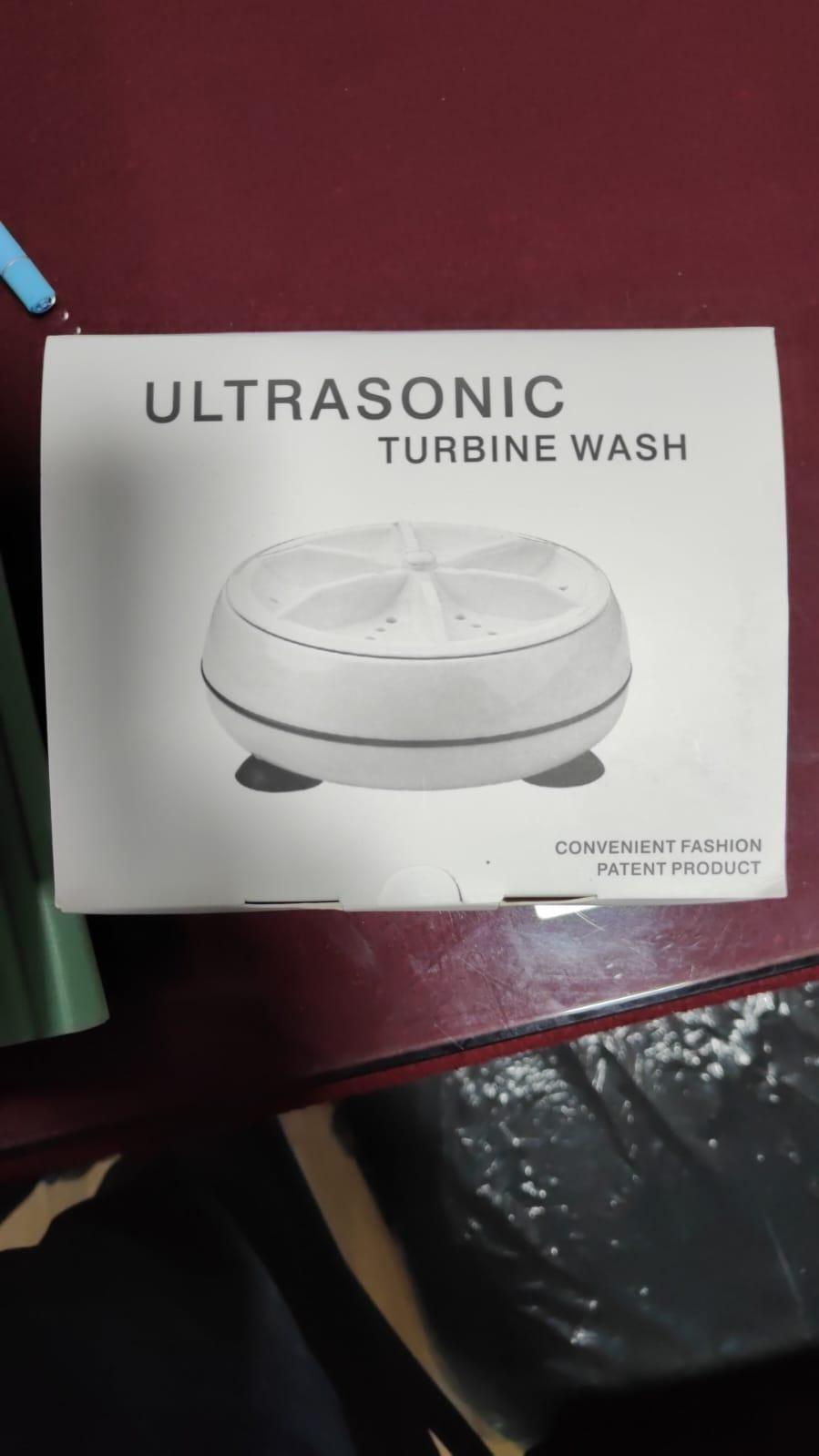 2-in-1 Mini Washing Machine – Portable Ultrasonic Rotating Turbine Washer | Perfect for Travel, Small Clothes & Daily Use