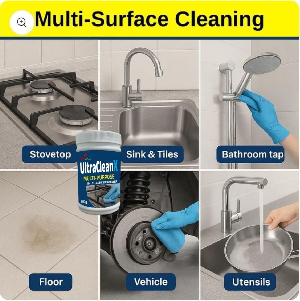 Ultra Clean X – All-Purpose Power Cleaning Soap (400g Pack of 2) | Removes Grease, Oil, and Tough Stains Instantly!