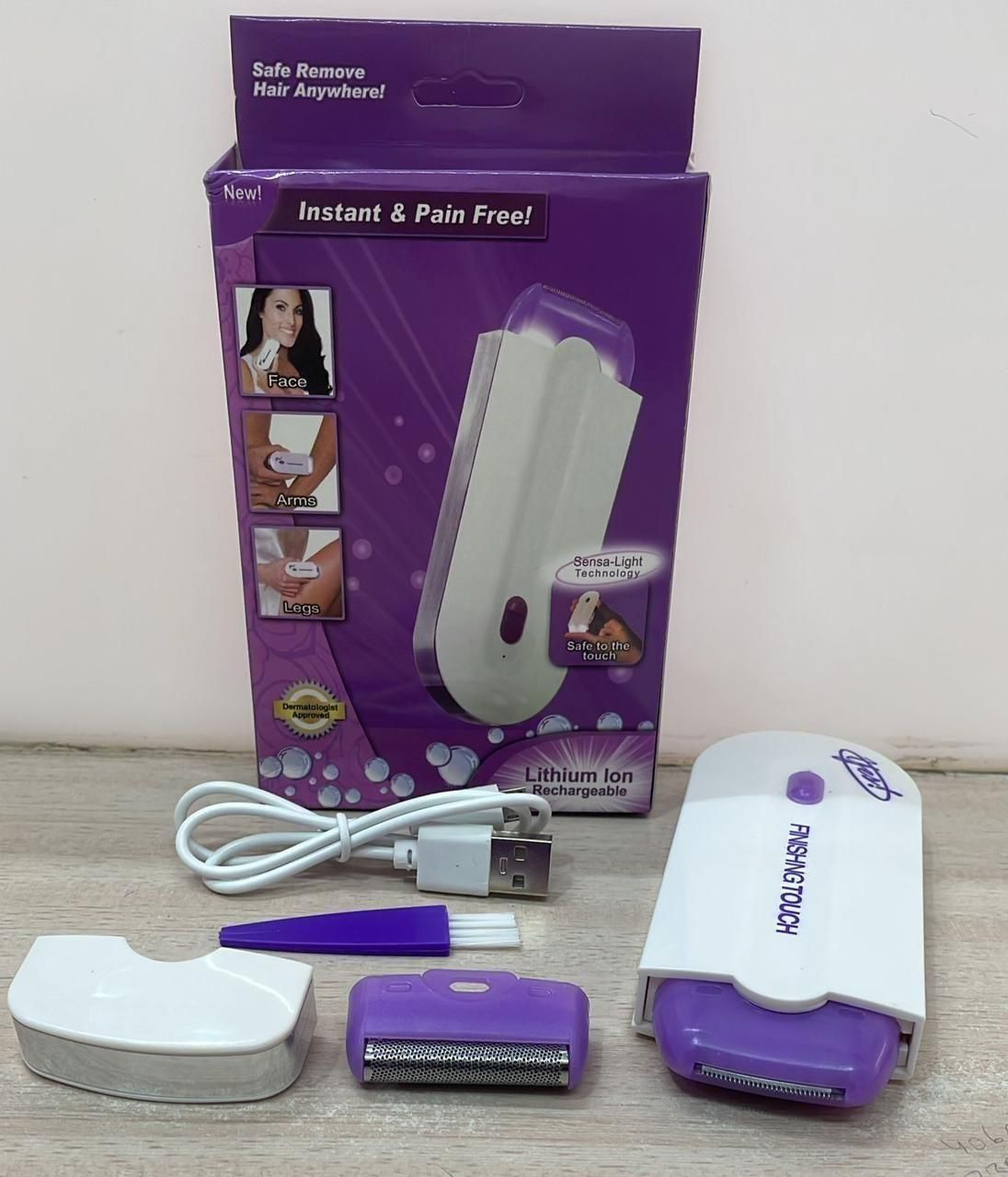 Finishing Touch Painless Hair Remover | Facial & Body Trimmer for Men & Women
