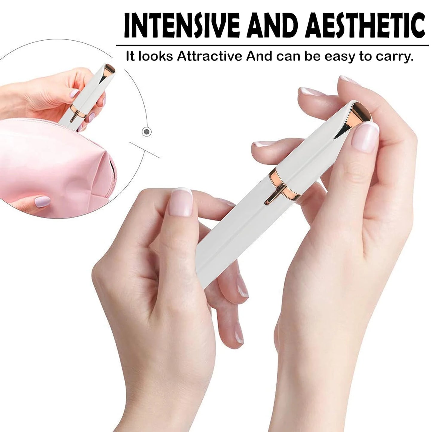 Flawless Eyebrow Trimmer for Women – Safe, Painless & Portable Beauty Tool