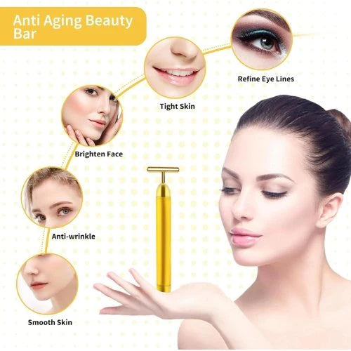 ✨💆‍♀️ 24K Gold Energy Massage Bar 💛 | Revitalize & Lift Your Facial Skin 🌟 - All in one shop