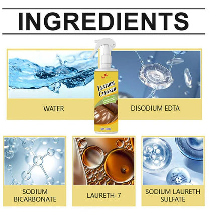 Premium Leather Cleaner & Shine Spray (Pack of 2) – Instant Clean & Protect - All in one shop