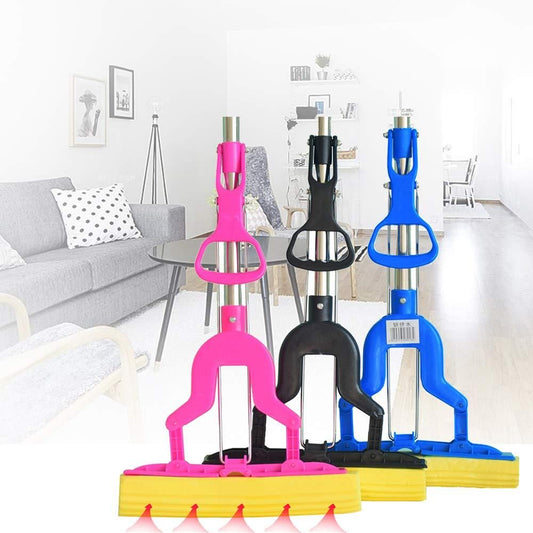 Multi-Purpose Folding Magic Sponge Mop – Quick Dry, Super Absorbent & Hands-Free Cleaning Solution 🧽✨