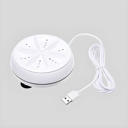2-in-1 Mini Washing Machine – Portable Ultrasonic Rotating Turbine Washer | Perfect for Travel, Small Clothes & Daily Use