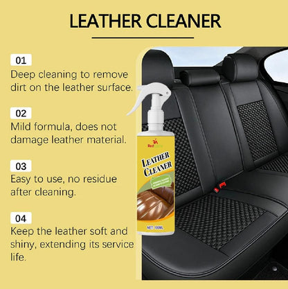 Premium Leather Cleaner & Shine Spray (Pack of 2) – Instant Clean & Protect - All in one shop