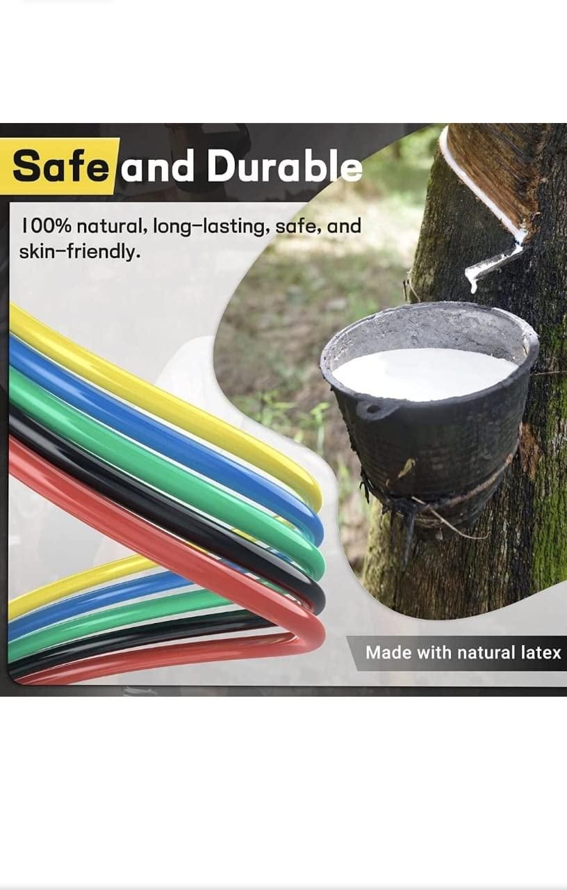 🏋️‍♂️ 11-Piece Fitness Resistance Bands Kit – For Strength, Weight Loss & Home Training - All in one shop