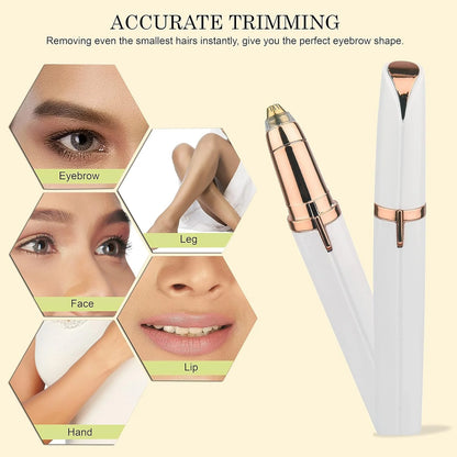 Flawless Eyebrow Trimmer for Women – Safe, Painless & Portable Beauty Tool
