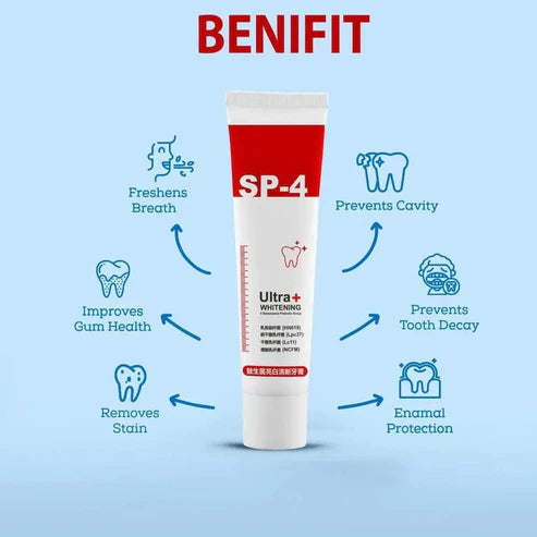SP-4 Brightening Ultra Whitening & Stain Removing Toothpaste (PACK OF 2)